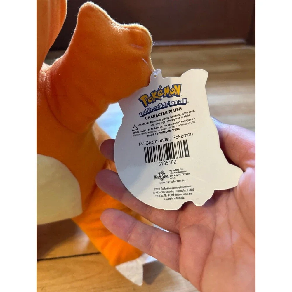 Nwt flaws charmander bean bag plush stuffed animal pokemon toy factory 2021